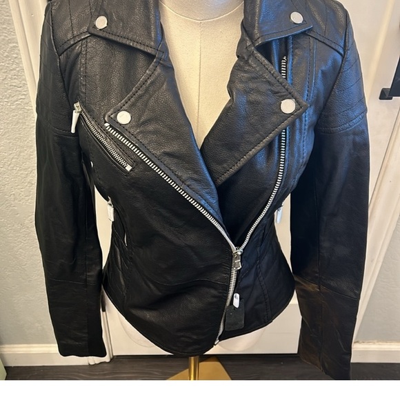 NWT Barneys Leather Jacket - Picture 2 of 6